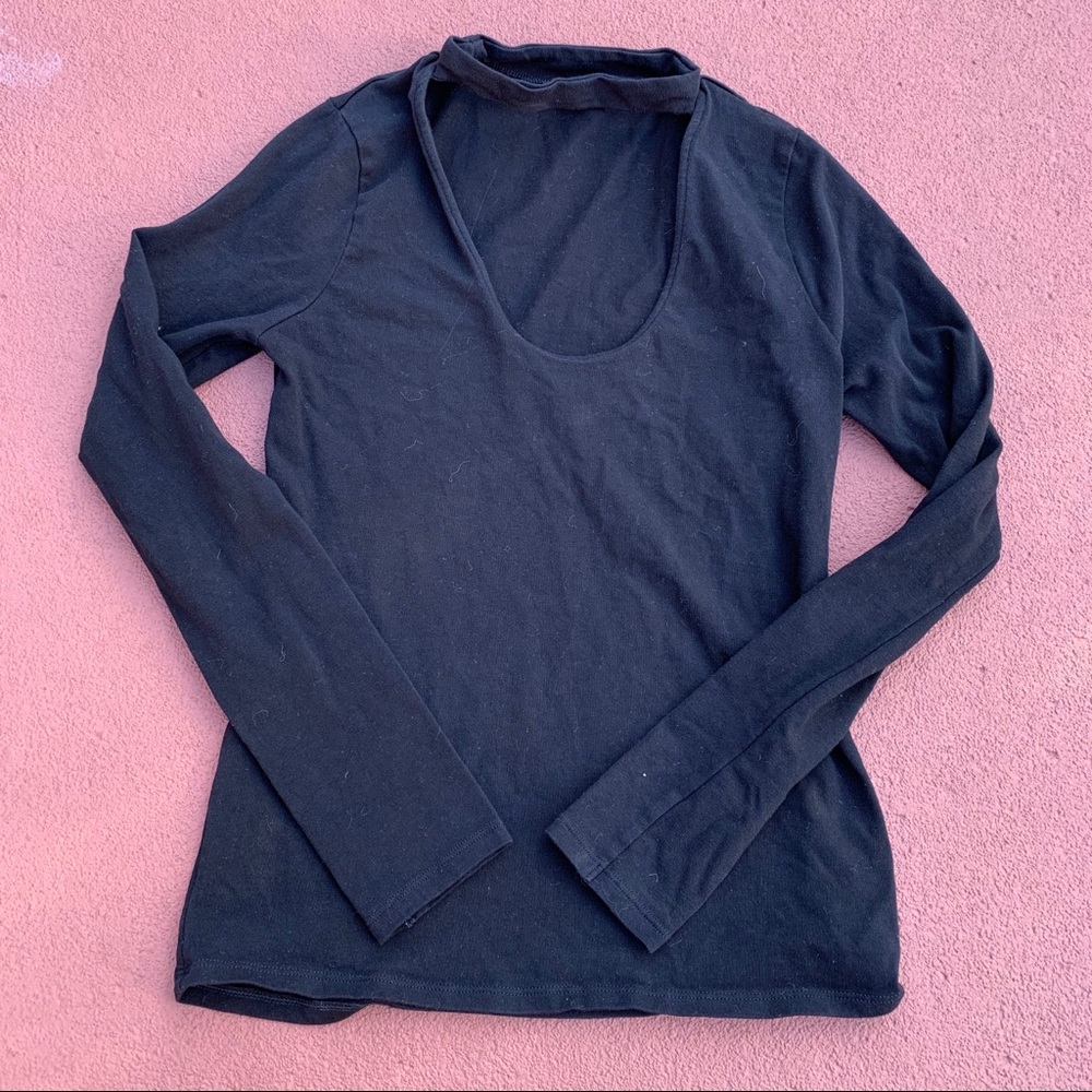 Cute black Express shirt with collar